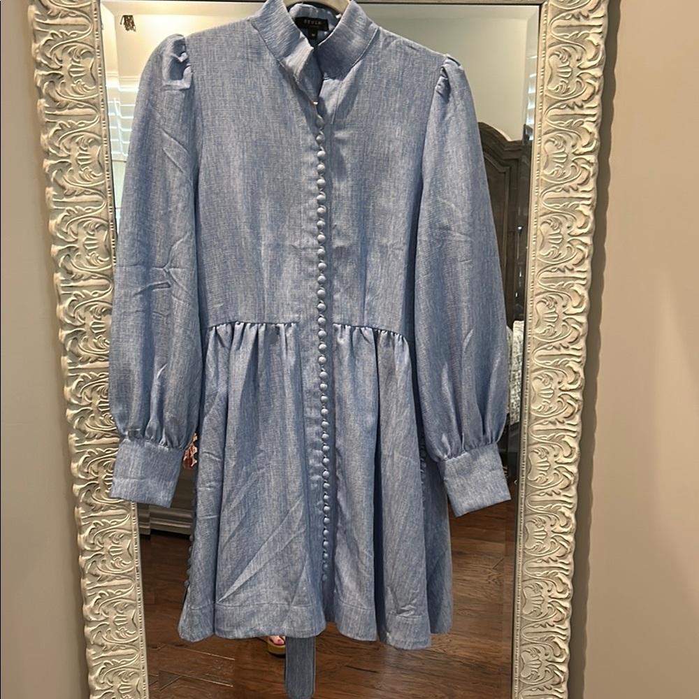 Beulah Blue Midi Dress
